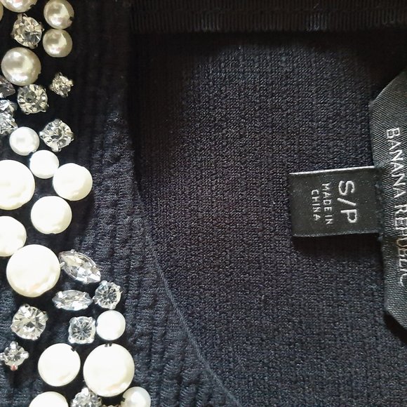 Banana Republic  Black Dressy Tank Top Small - Picture 5 of 8